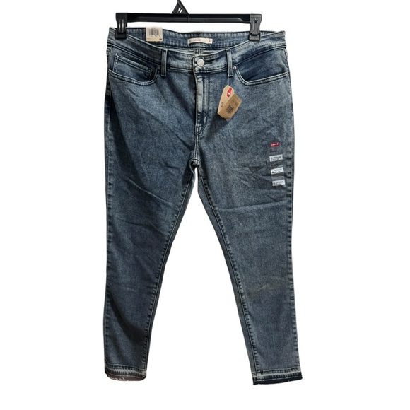NWT Levi 711 Skinny Jeans, size 16 Medium, Mid Rise - Picture 1 of 7